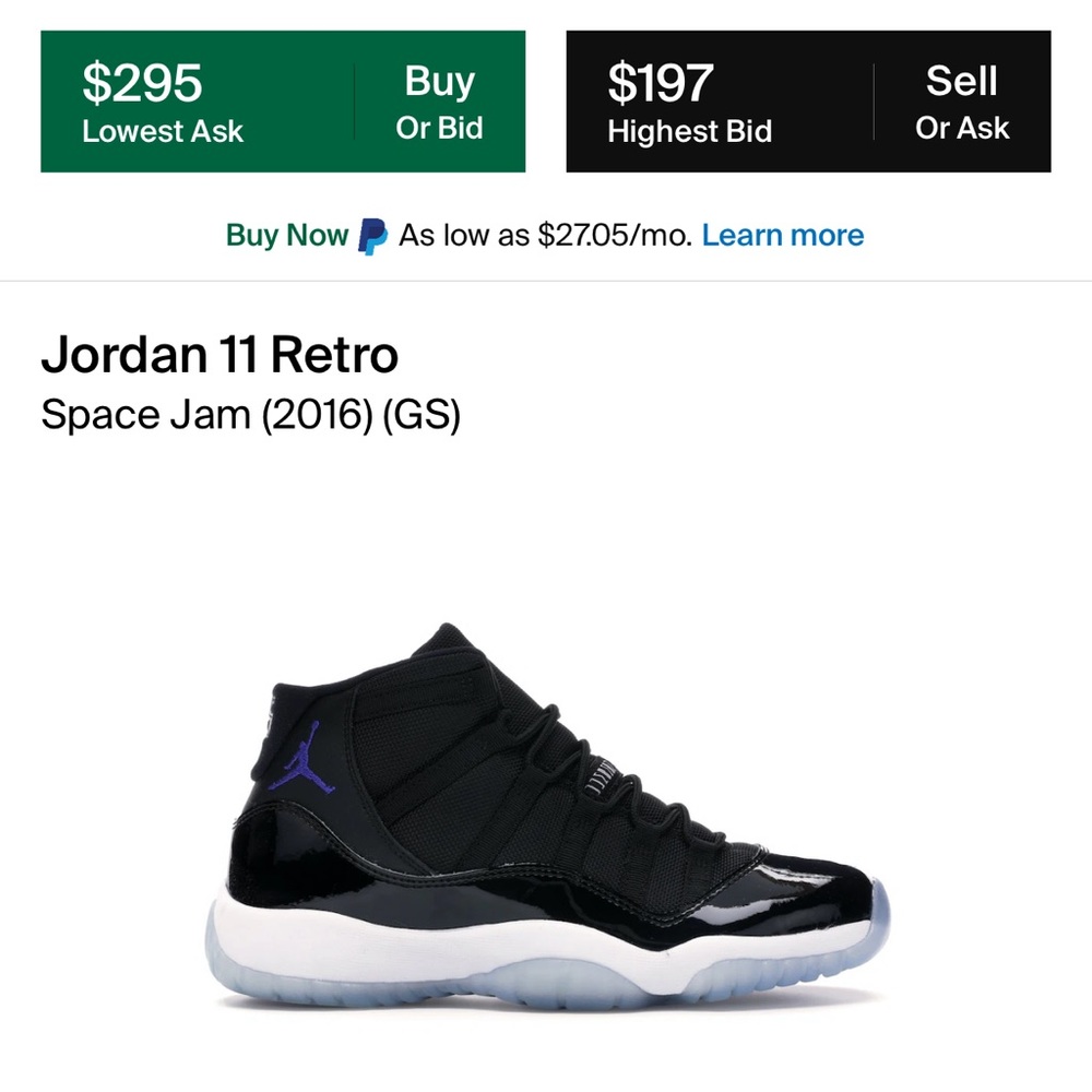 Jordan 11 Space Jam